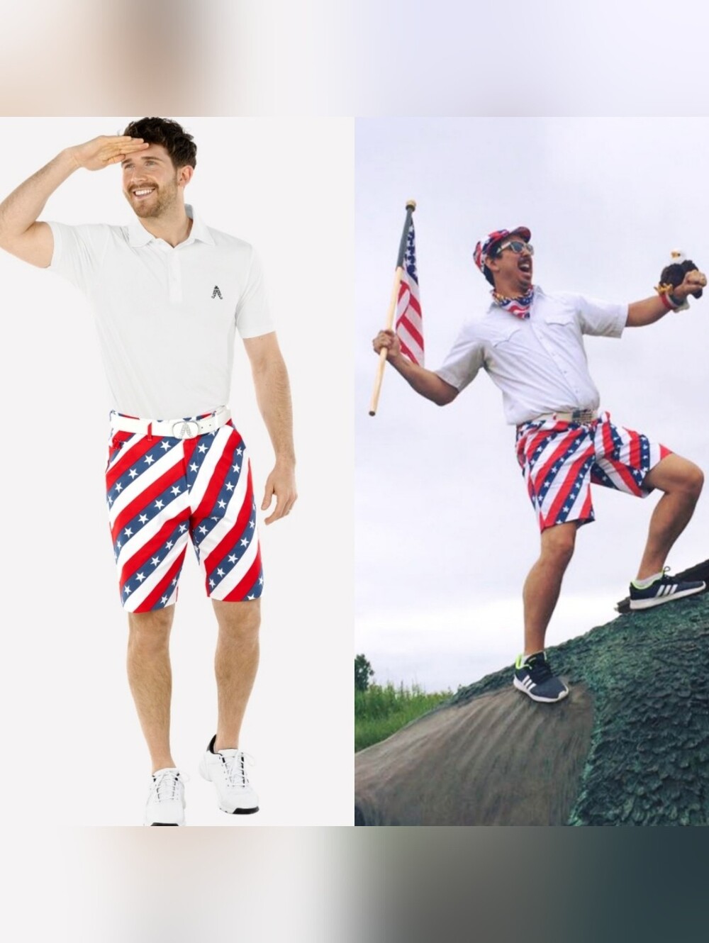 Royal & Awesome | Pars And Stripes Americana Shorts